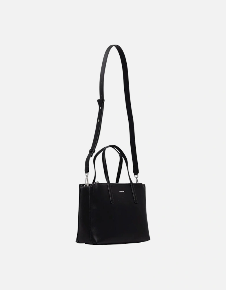 Handbag with Shoulder Strap and Zip Women - Black Bags