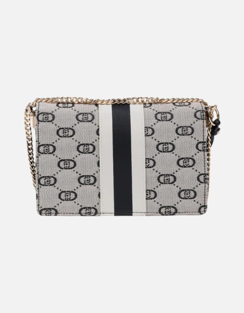 Print Shoulder Bag with Inside Pockets Women - Black