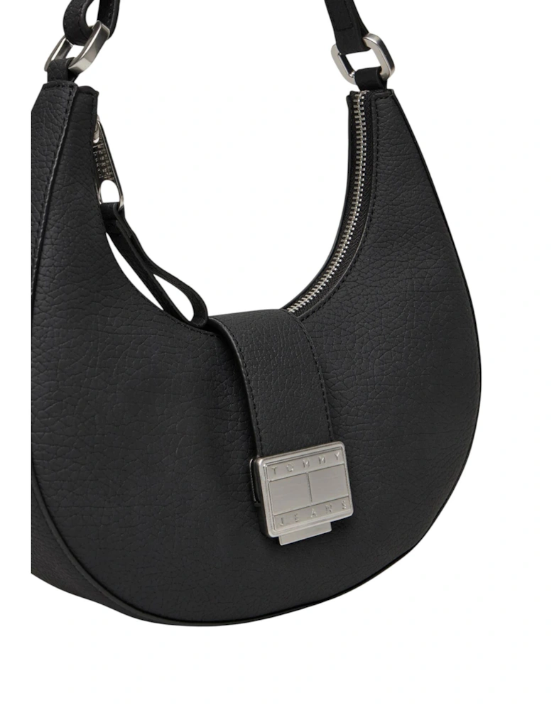Zip Fastening Bag with Inside Pockets Women - Black