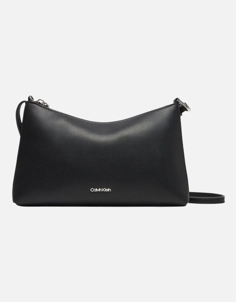 Zip Fastening Bag with Inside Pockets Women - Black