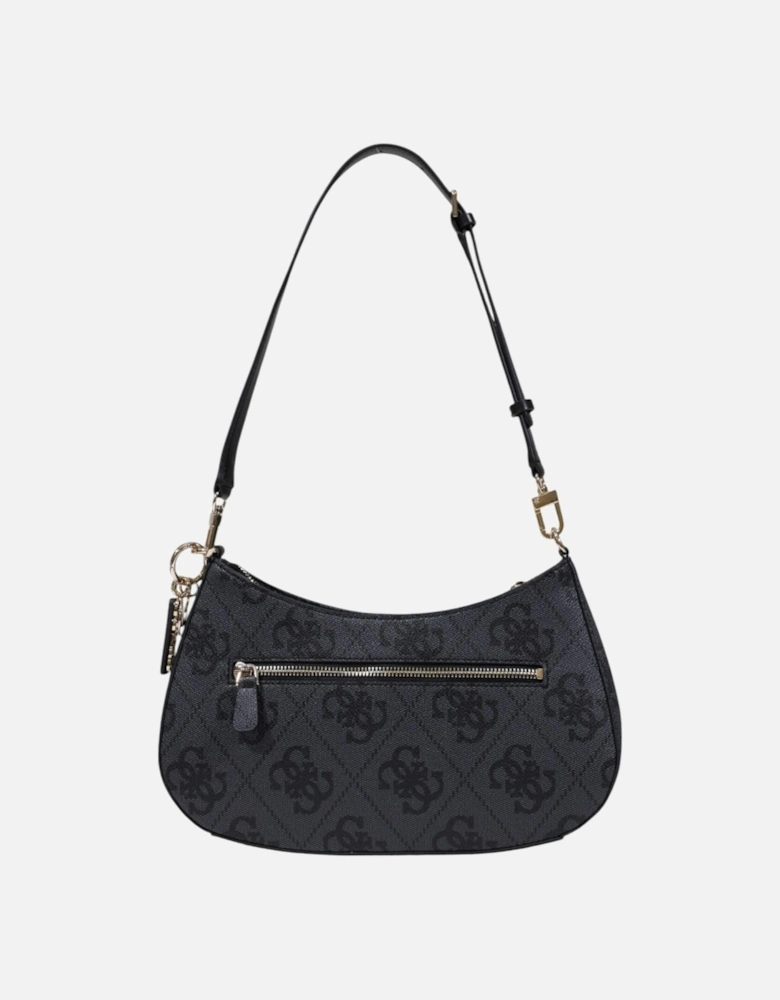 Printed Handbag with Zip and Multiple Pockets Women - Grey Bags