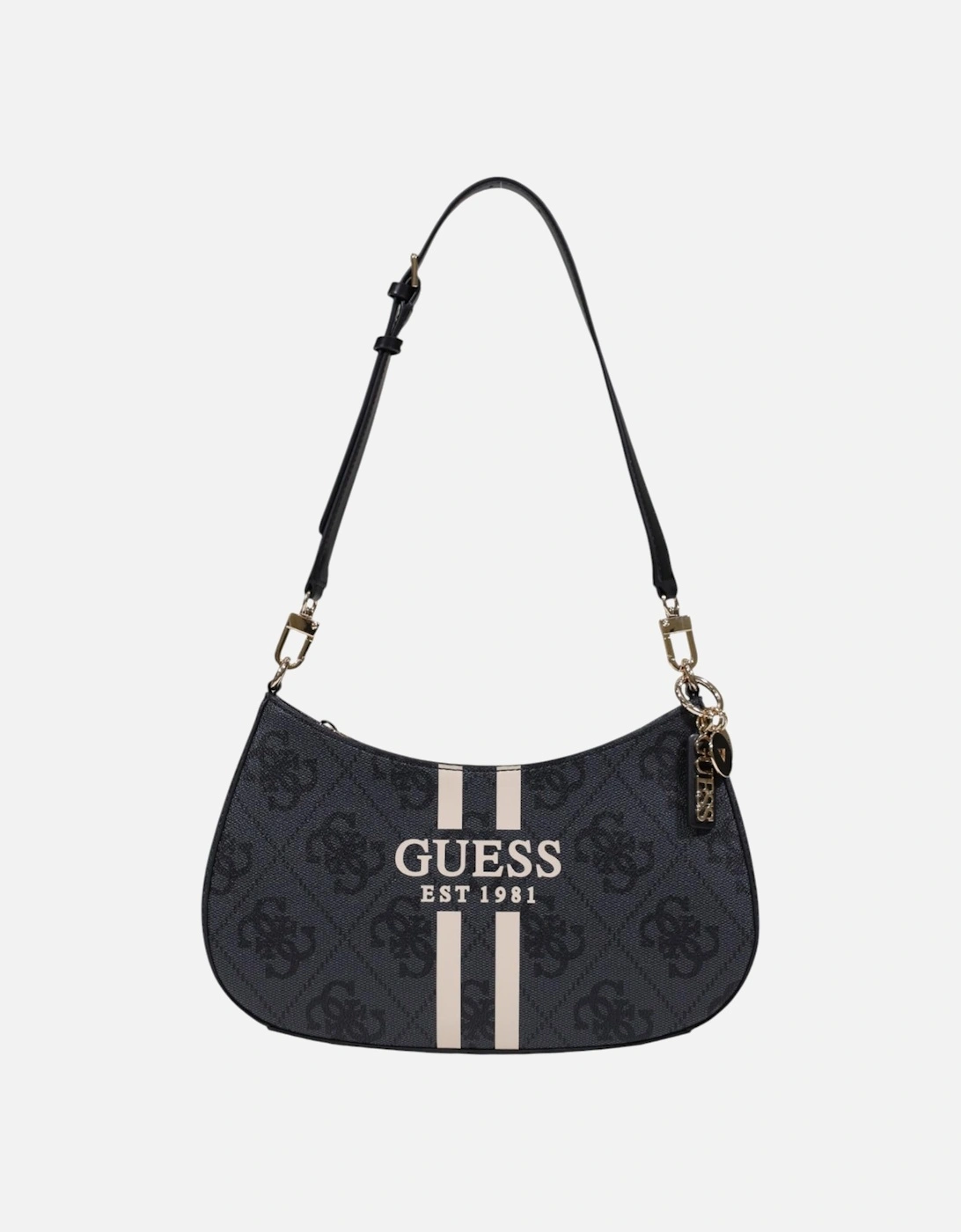 Printed Handbag with Zip and Multiple Pockets Women - Grey Bags, 4 of 3