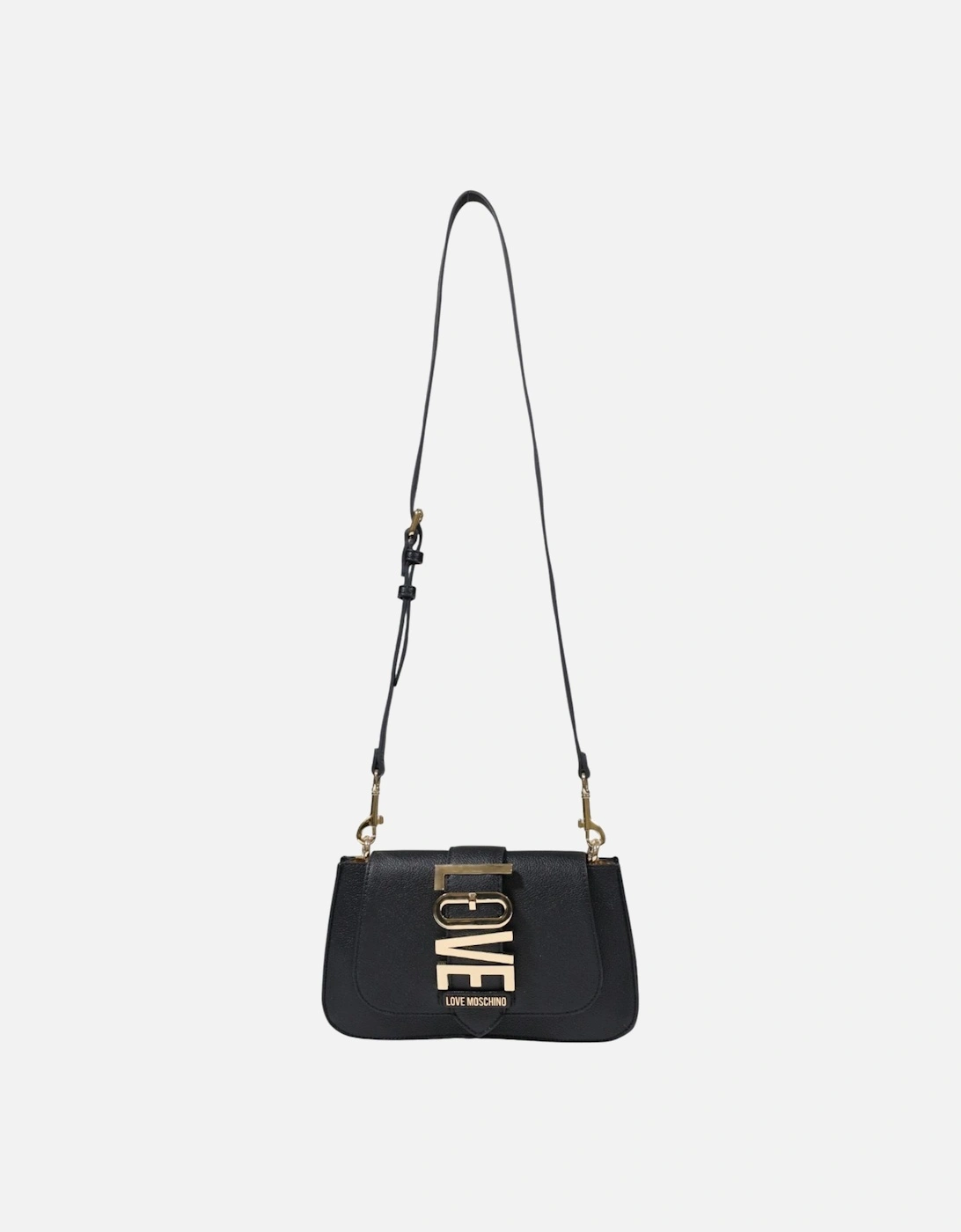 Clip Fastening Handbag in Polyurethane Women - Black Bags, 4 of 3