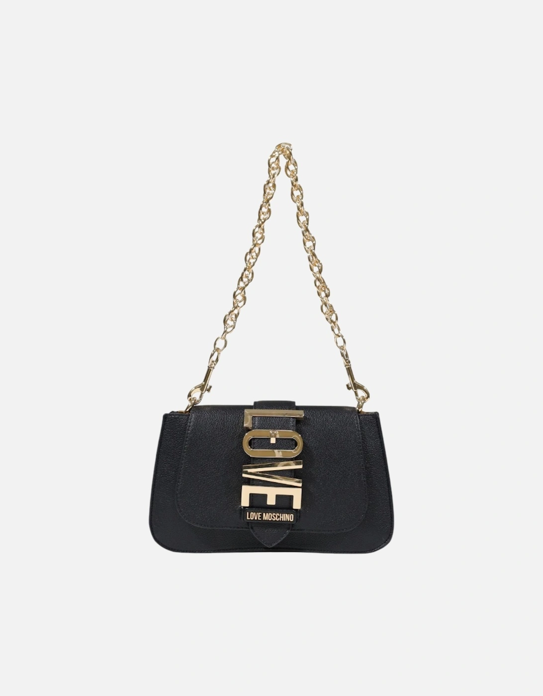 Clip Fastening Handbag in Polyurethane Women - Black Bags