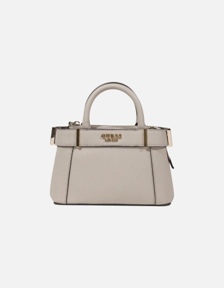 Zip-Closure Polyurethane Bag Women - Grey