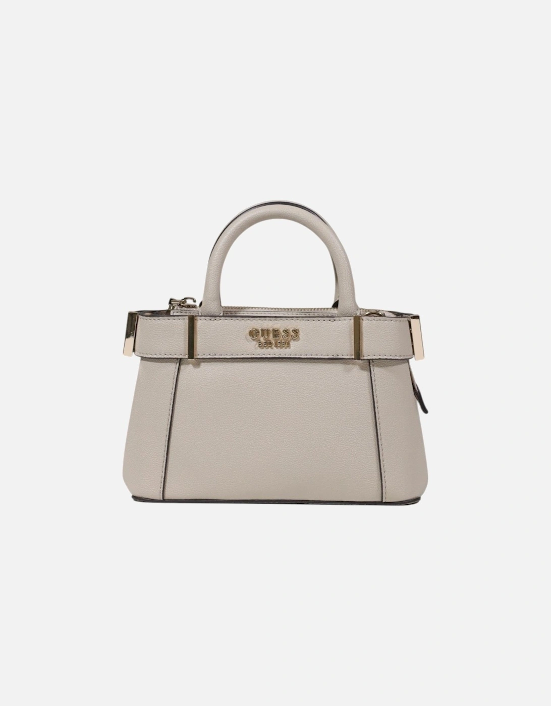 Zip-Closure Polyurethane Bag Women - Grey