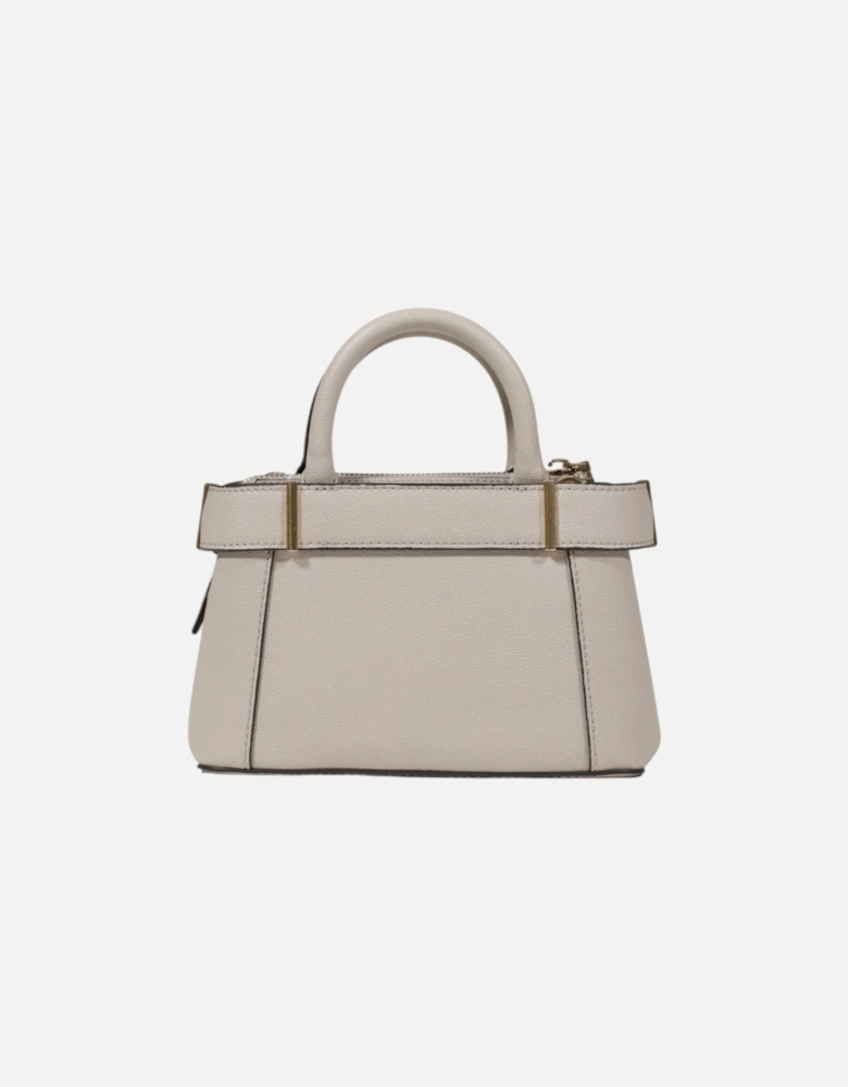 Zip-Closure Polyurethane Bag Women - Grey