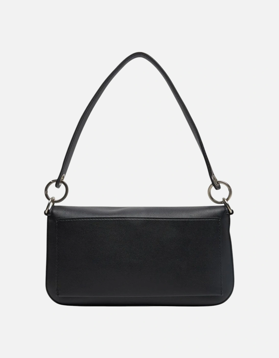 Zip Fastening Polyurethane Bag Women - Black