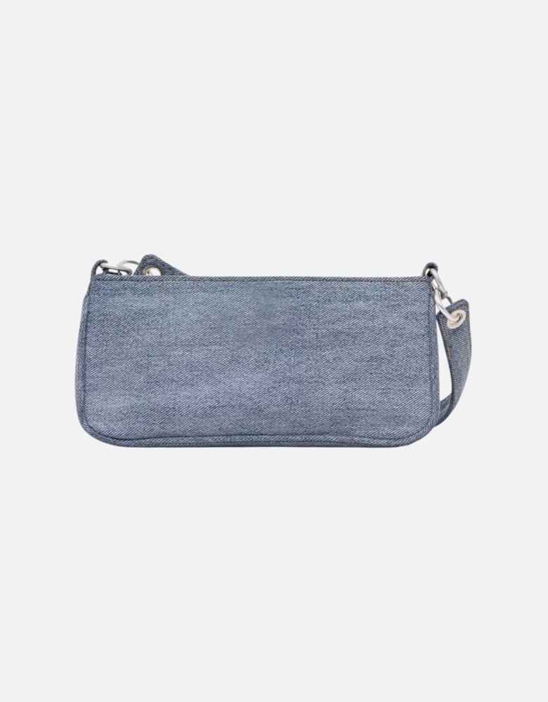 Cotton Zip Fastening Bag Women - Light Blue
