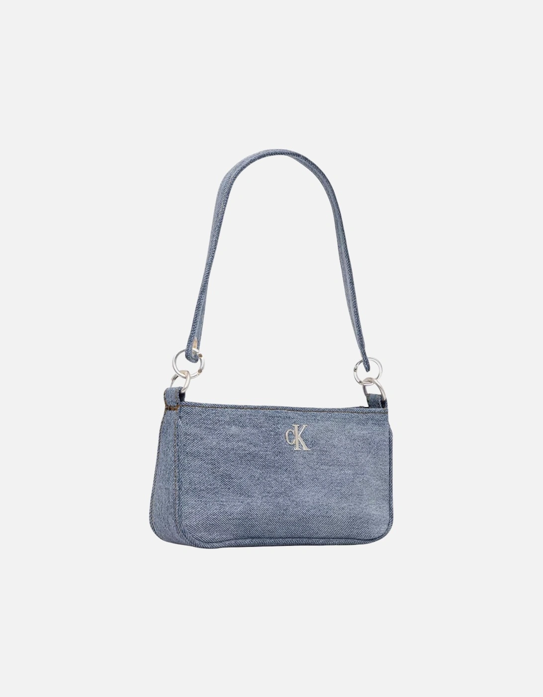 Cotton Zip Fastening Bag Women - Light Blue