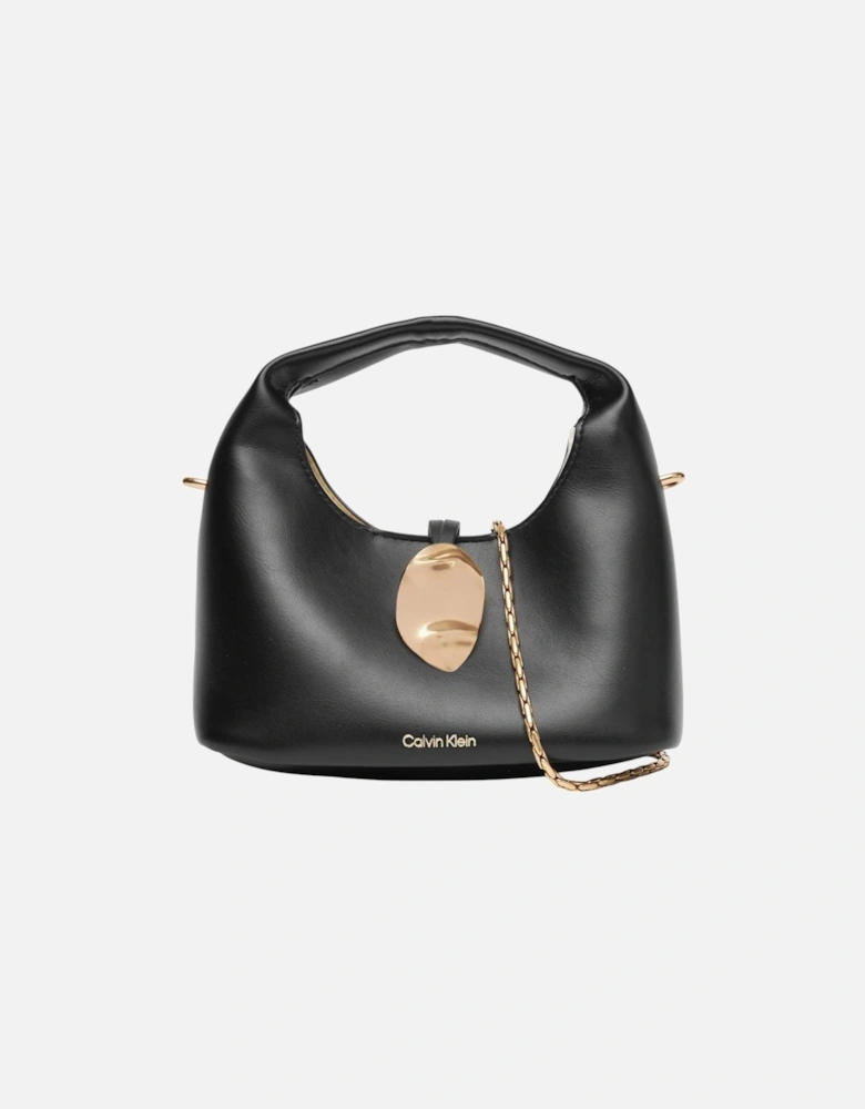 Shoulder Strap Magnetic Closure Handbag Women - Black Bags