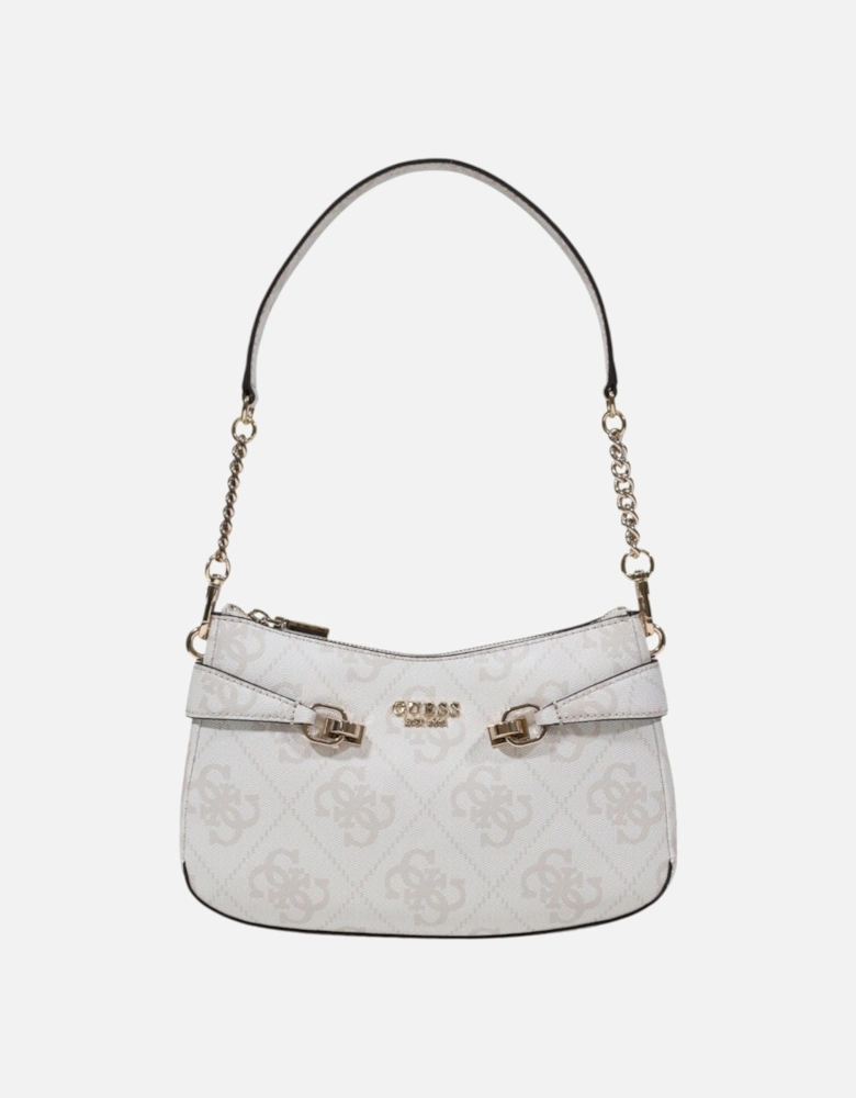 Zip Fastening Polyurethane Bag Women - Grey