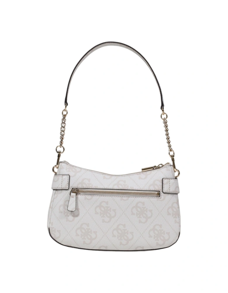 Zip Fastening Polyurethane Bag Women - Grey