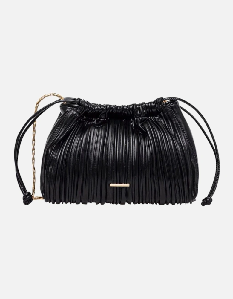Magnetic Fastening Shoulder Bag with Inside Pockets Women - Black