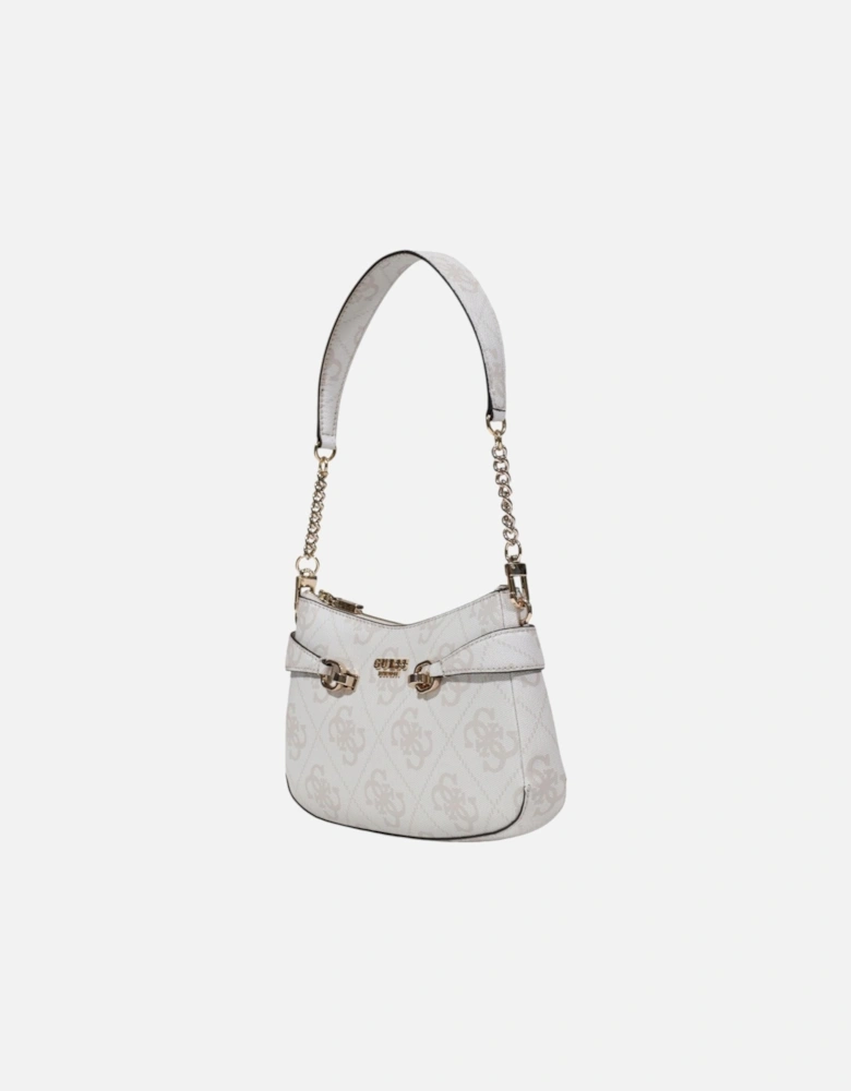 Zip Fastening Polyurethane Bag Women - Grey