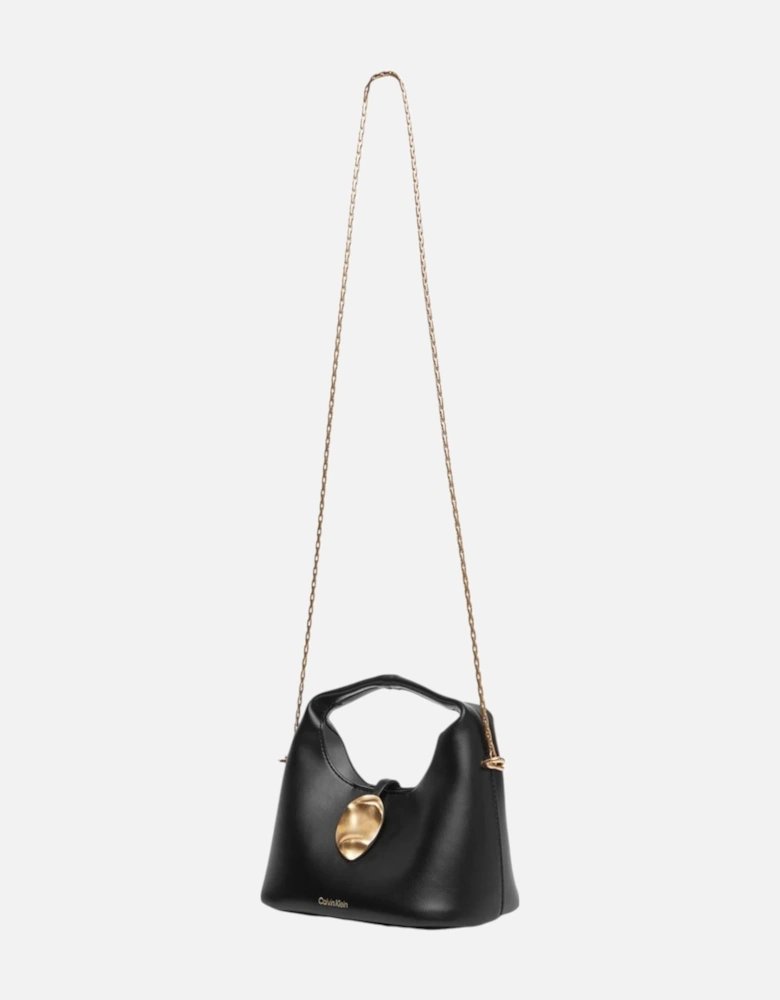 Shoulder Strap Magnetic Closure Handbag Women - Black Bags