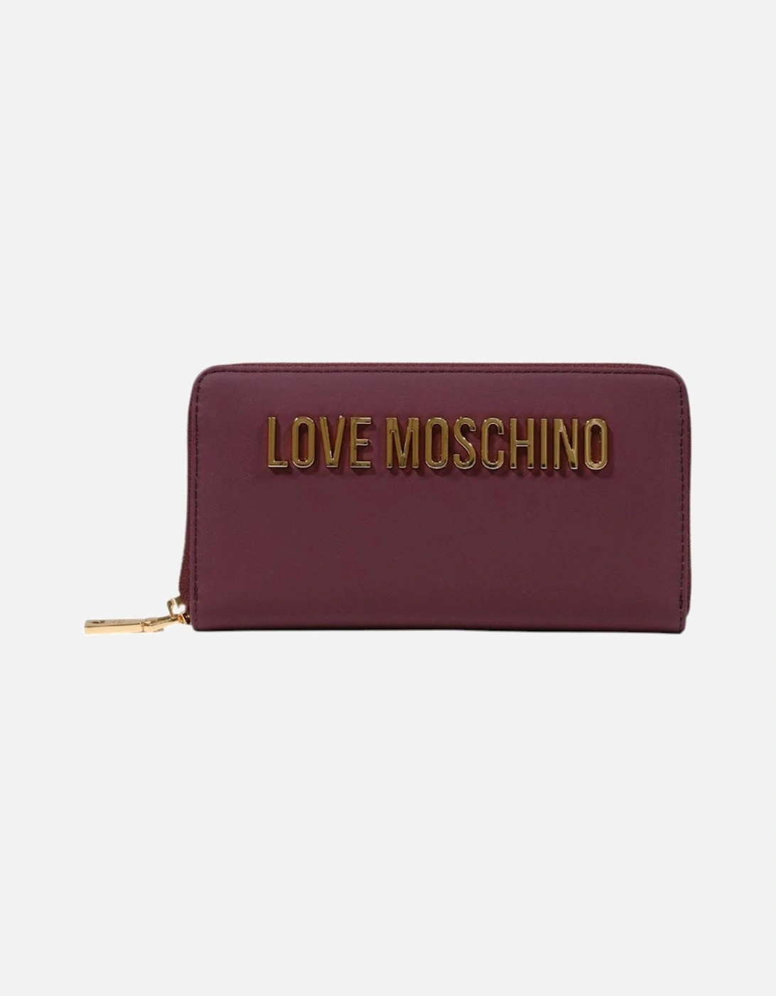 Zip Fastening Polyurethane Wallet with Inside Pockets Women - Bordeaux, 4 of 3