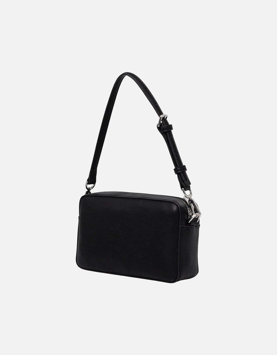 Zip Fastening Polyurethane Bag Women - Black