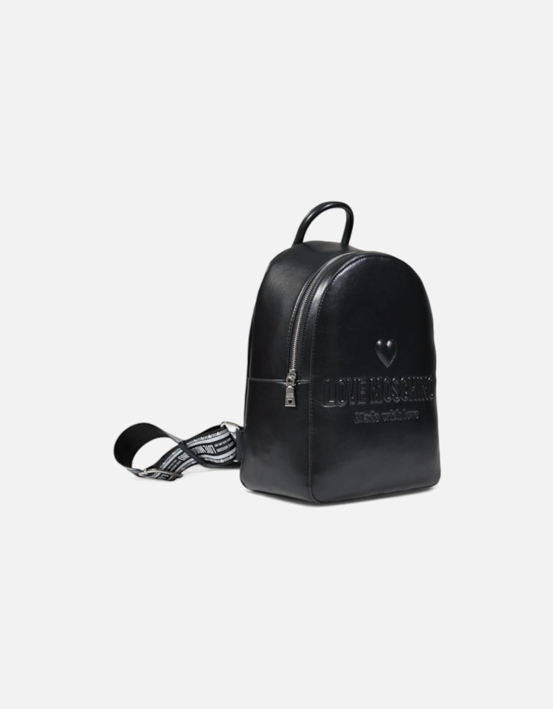 Leather Zip Fastening Bag Women - Black