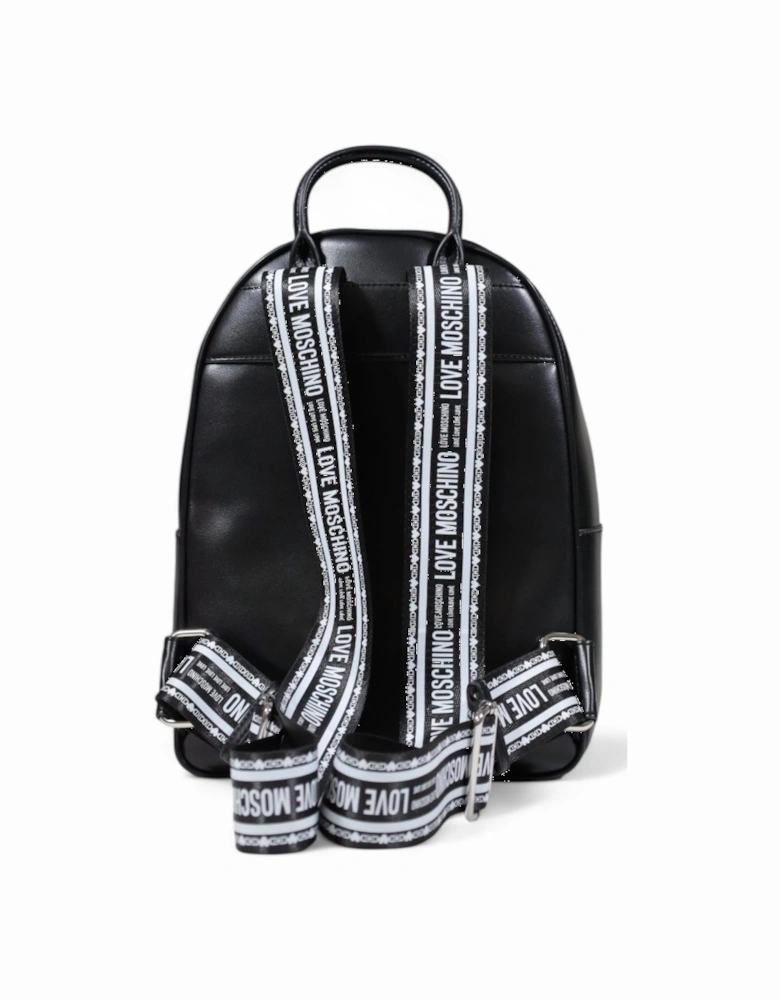 Leather Zip Fastening Bag Women - Black