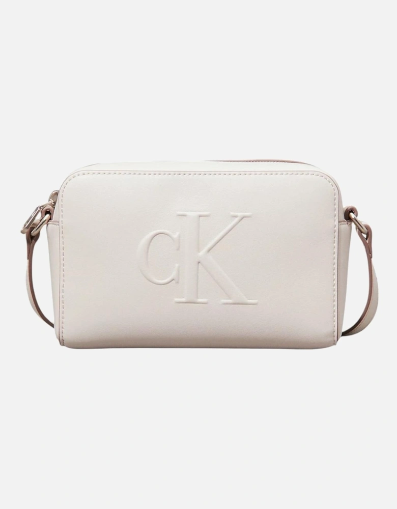 Compact Zip Fastening Tote Bag Women - White