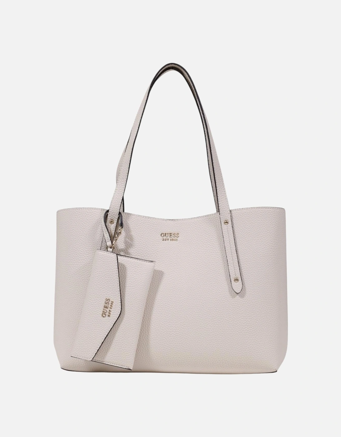 Structured Tote Bag with Inside Pockets Women - White, 4 of 3