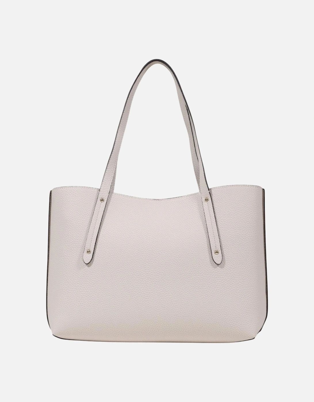 Structured Tote Bag with Inside Pockets Women - White