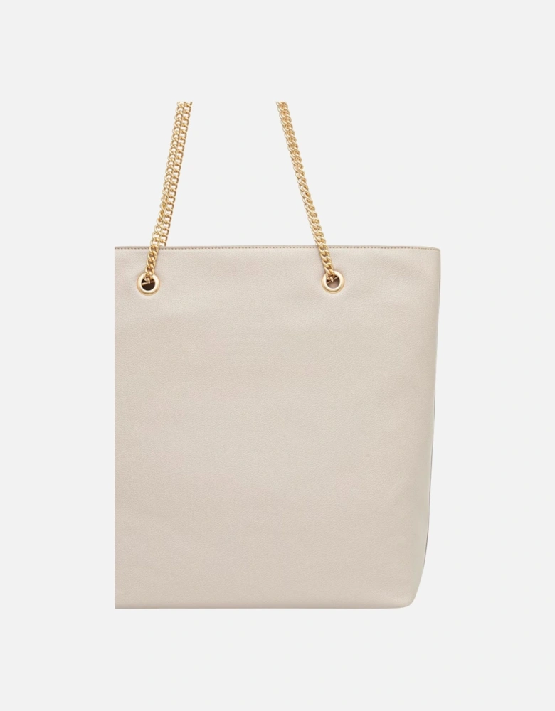 Zip Fastening Bag with Inside Pockets Women - Beige