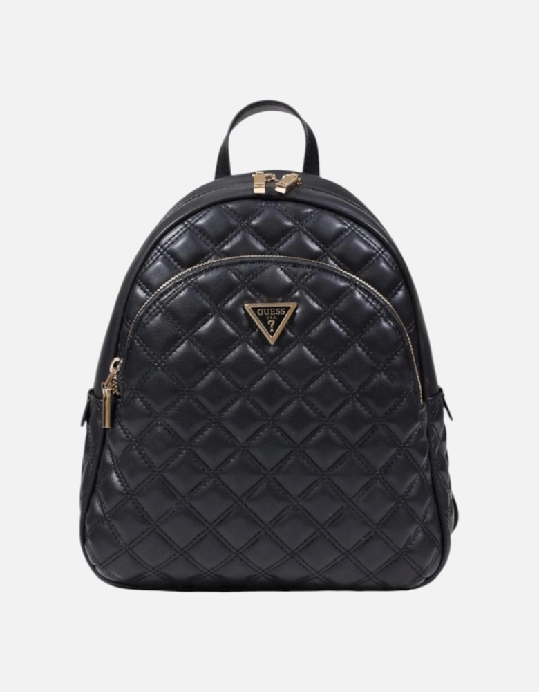 Zip Fastening Rucksack with Multiple Pockets Women - Black Bags
