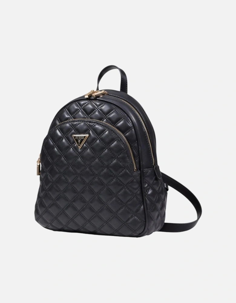 Zip Fastening Rucksack with Multiple Pockets Women - Black Bags