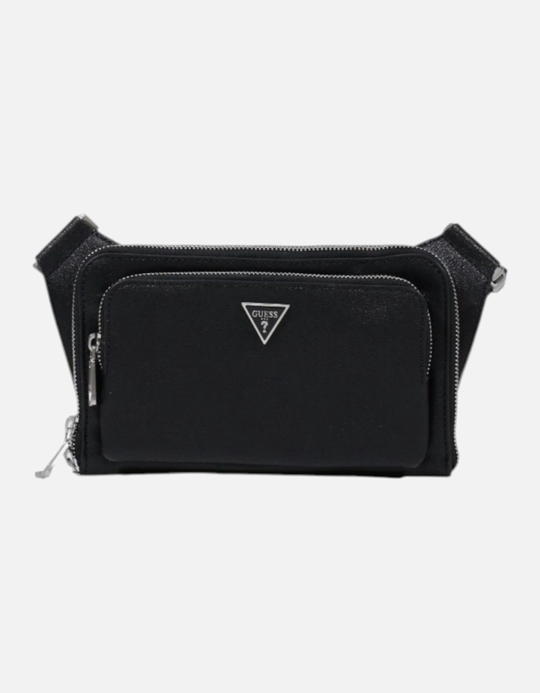 Zip Fastening Bag with Multiple Pockets Women - Black