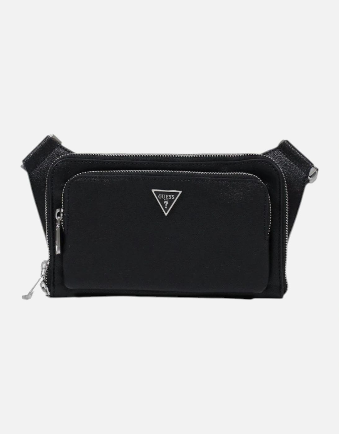 Zip Fastening Bag with Multiple Pockets Women - Black