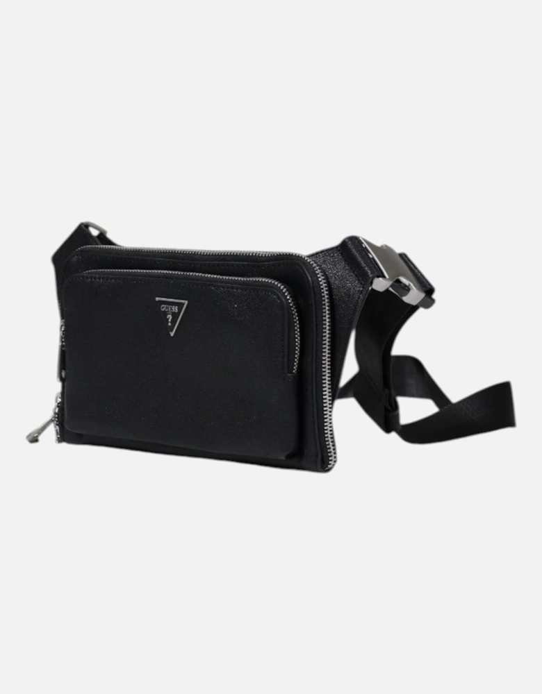 Zip Fastening Bag with Multiple Pockets Women - Black