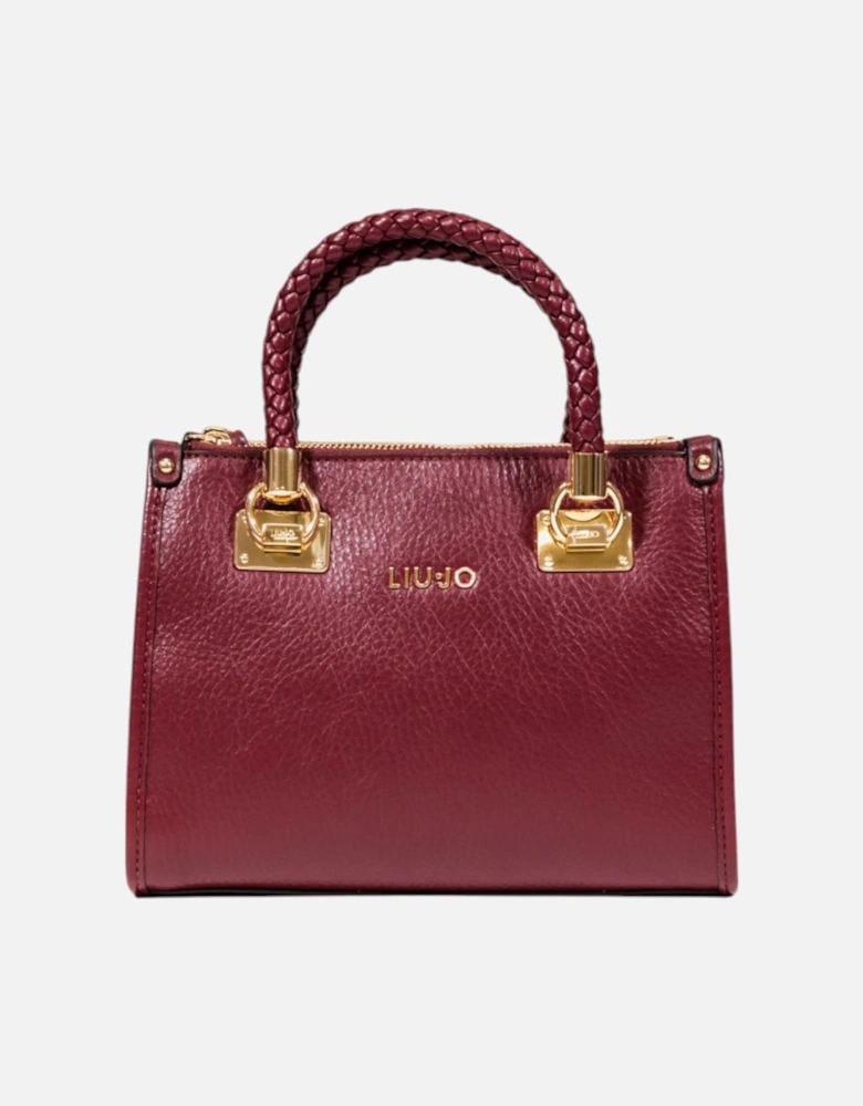 Zip Fastening Bag with Inside Pockets Women - Bordeaux