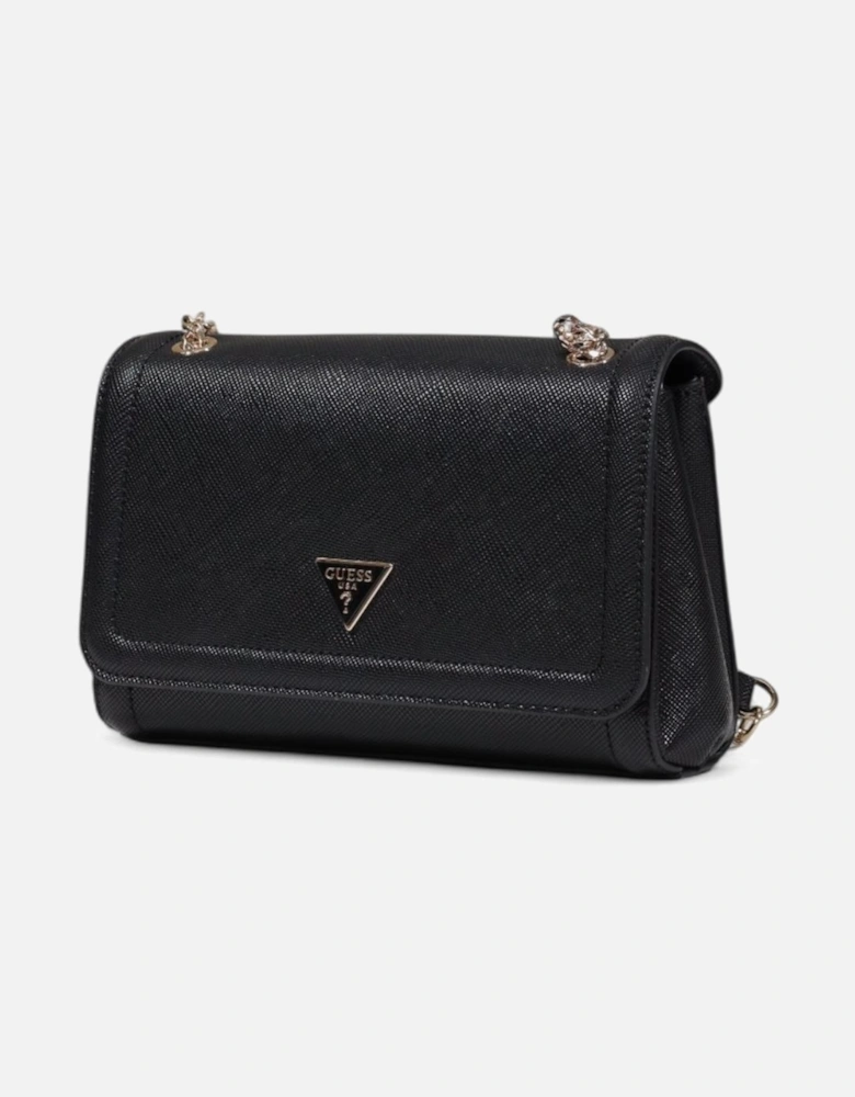 Elegant Structured Crossbody Bag Women - Black