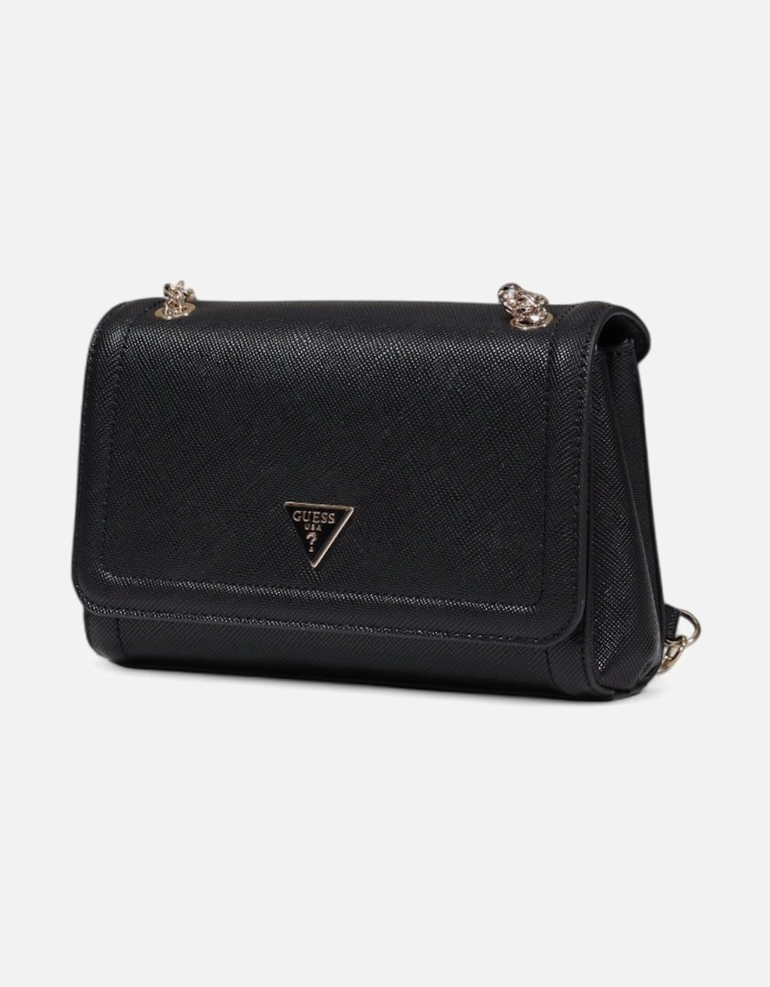 Elegant Structured Crossbody Bag Women - Black