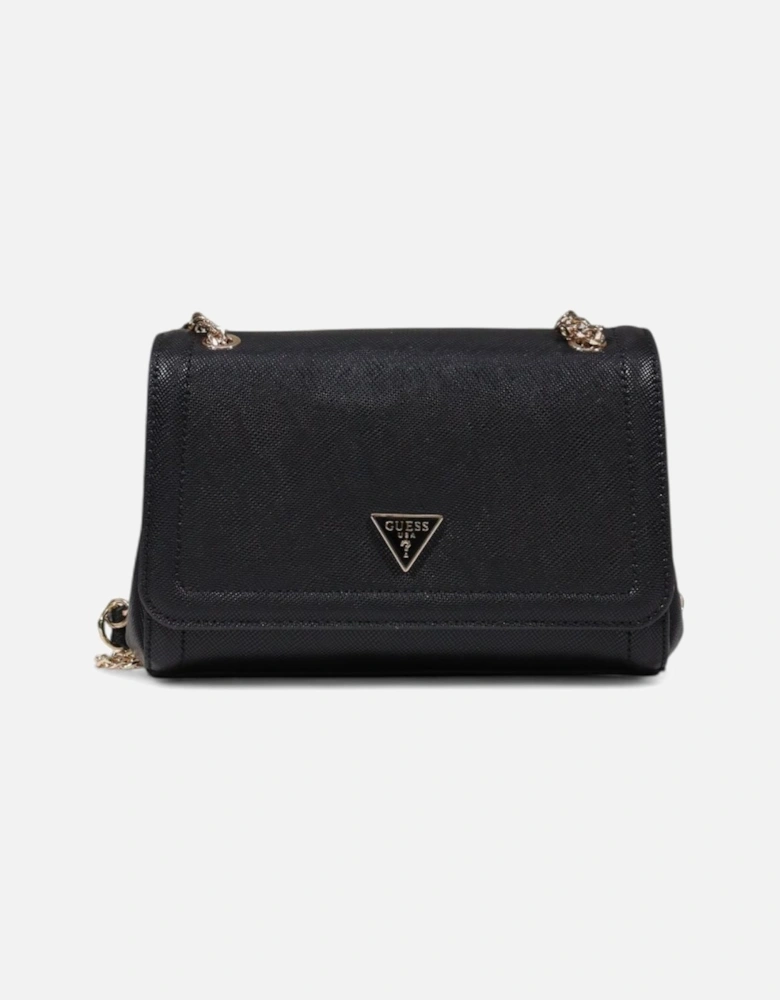 Elegant Structured Crossbody Bag Women - Black