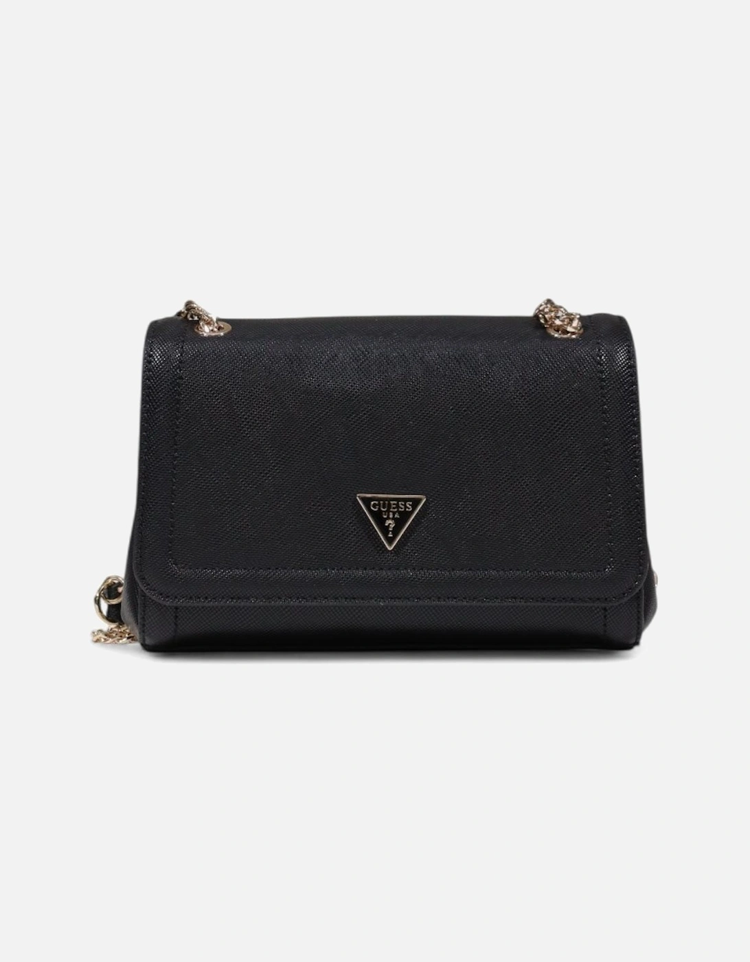 Elegant Structured Crossbody Bag Women - Black