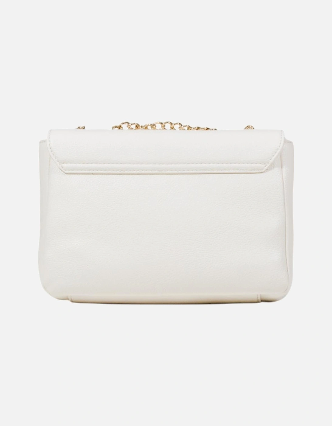 Magnet Fastening Faux Leather Bag with Inside Pockets Women - White