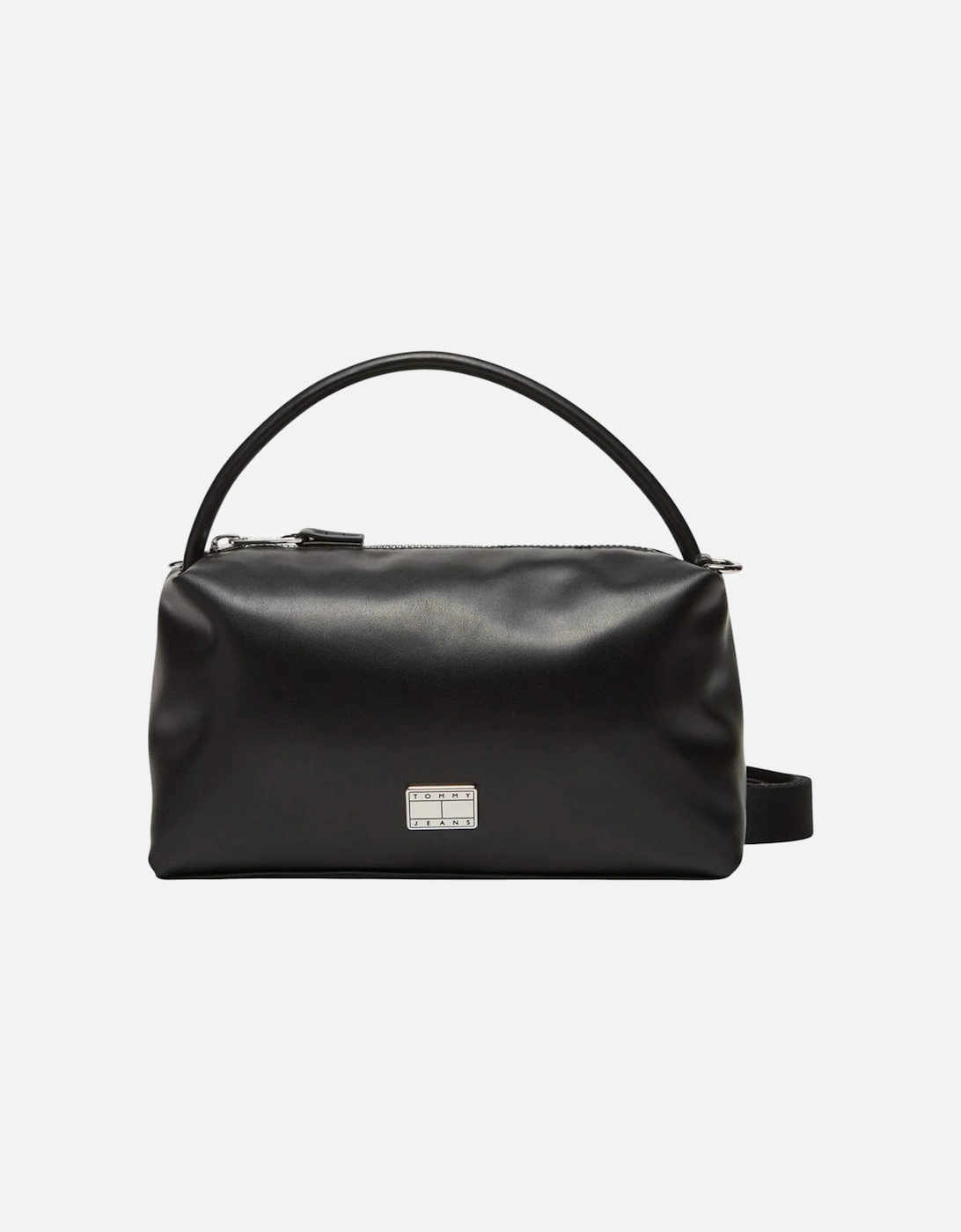 Zip Closure Polyurethane Bag with Inside Pockets Women - Black, 4 of 3