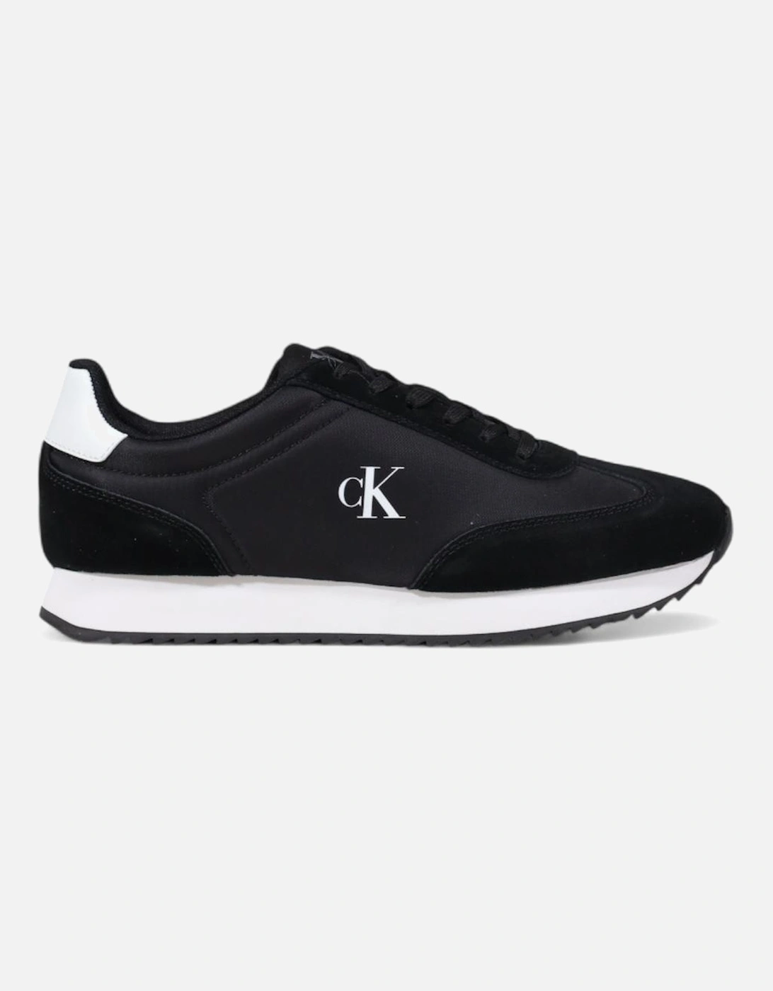 Leather Lace-Up Sneakers Women - Black, 4 of 3