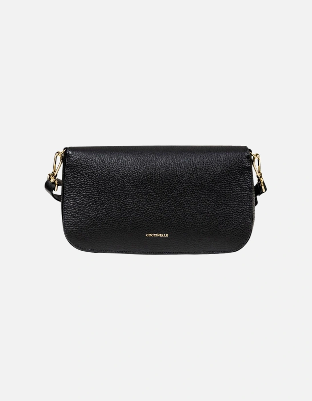 Leather Bag with Inside Pockets Women - Black