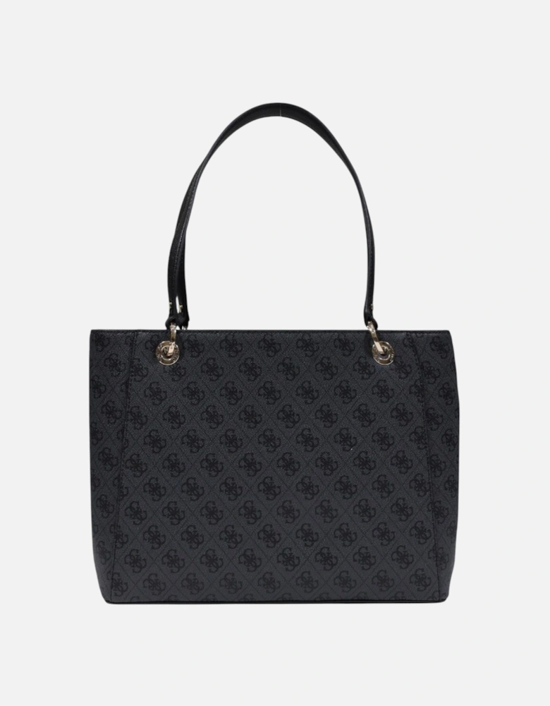 Print Handbag with Zip Fastening Women - Grey Bags