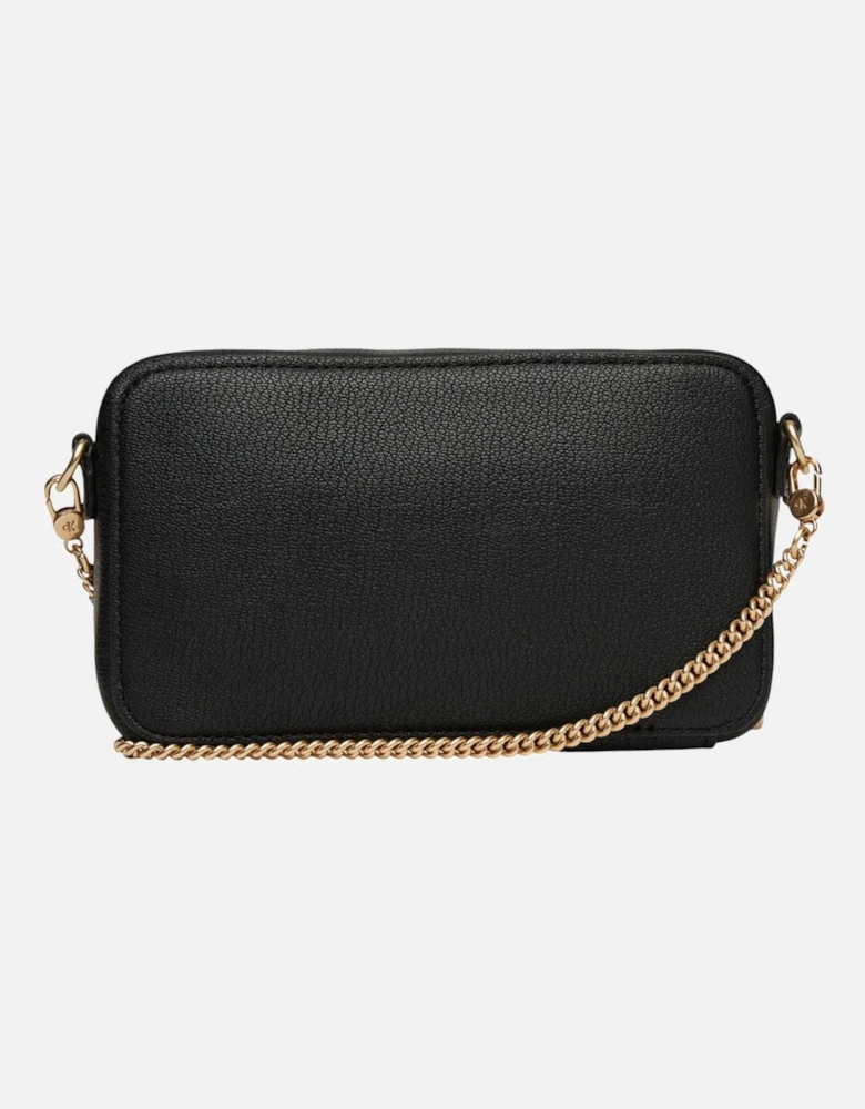 Shoulder Bag with Zip and Inside Pockets Women - Black