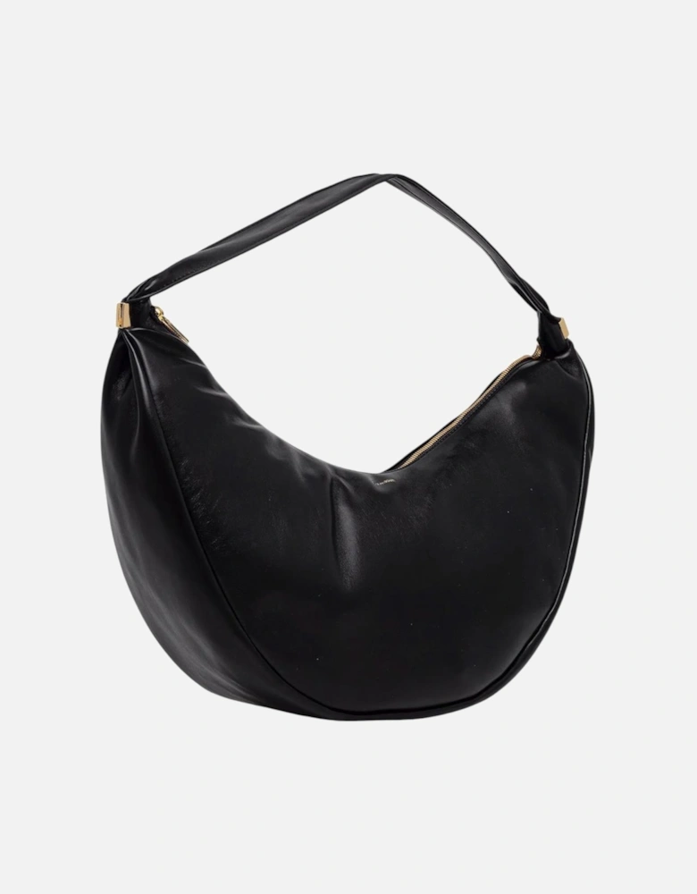 Elegant Zip-Closure Tote Bag with Inner Pockets Women - Black