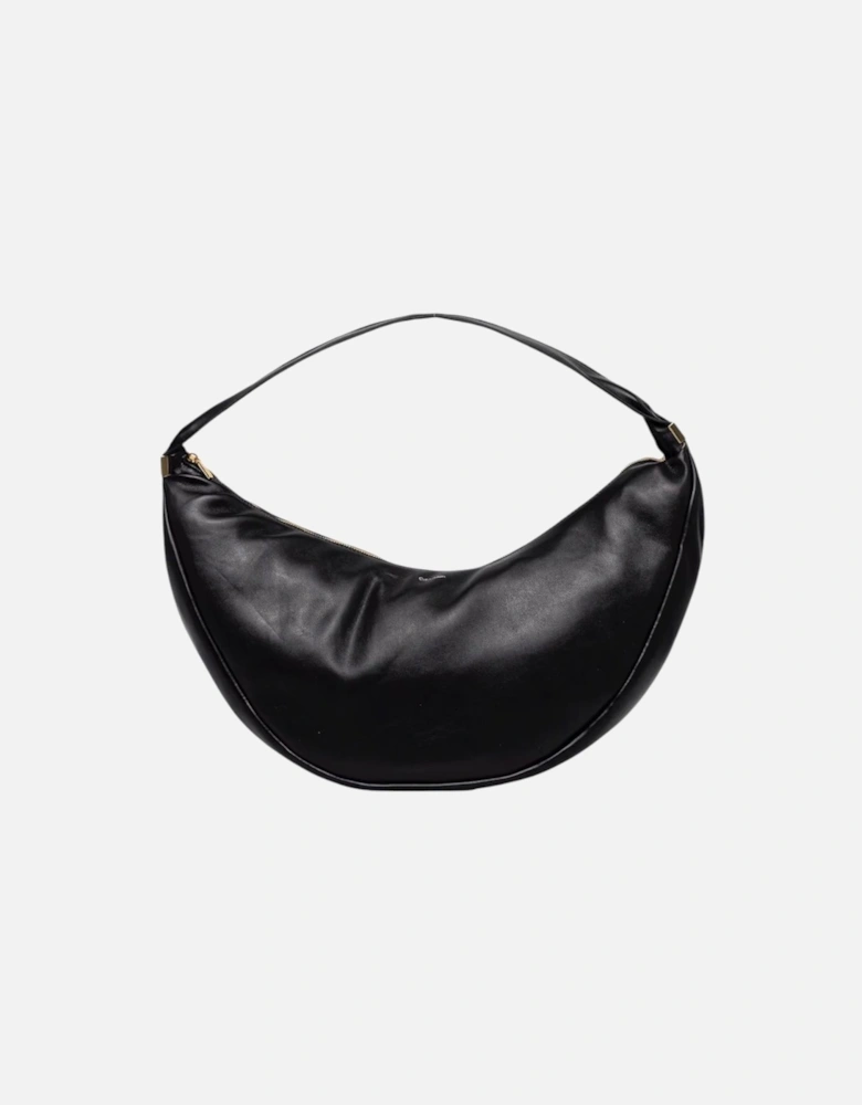 Elegant Zip-Closure Tote Bag with Inner Pockets Women - Black