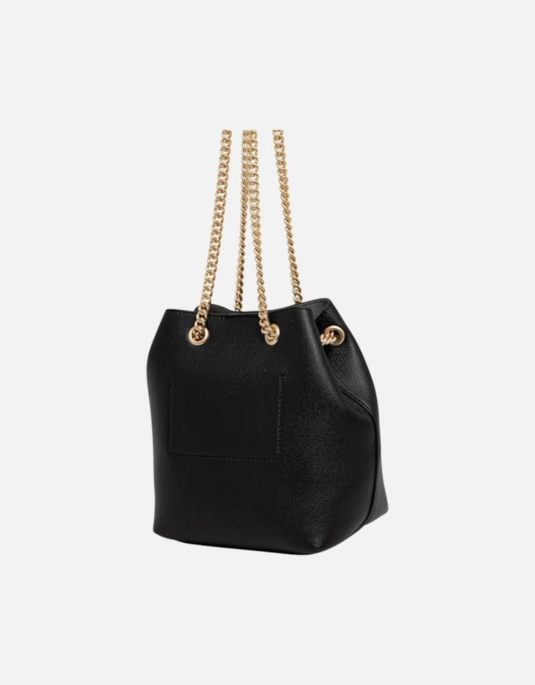 Magnetic Closure Shoulder Bag with Inside Pockets Women - Black