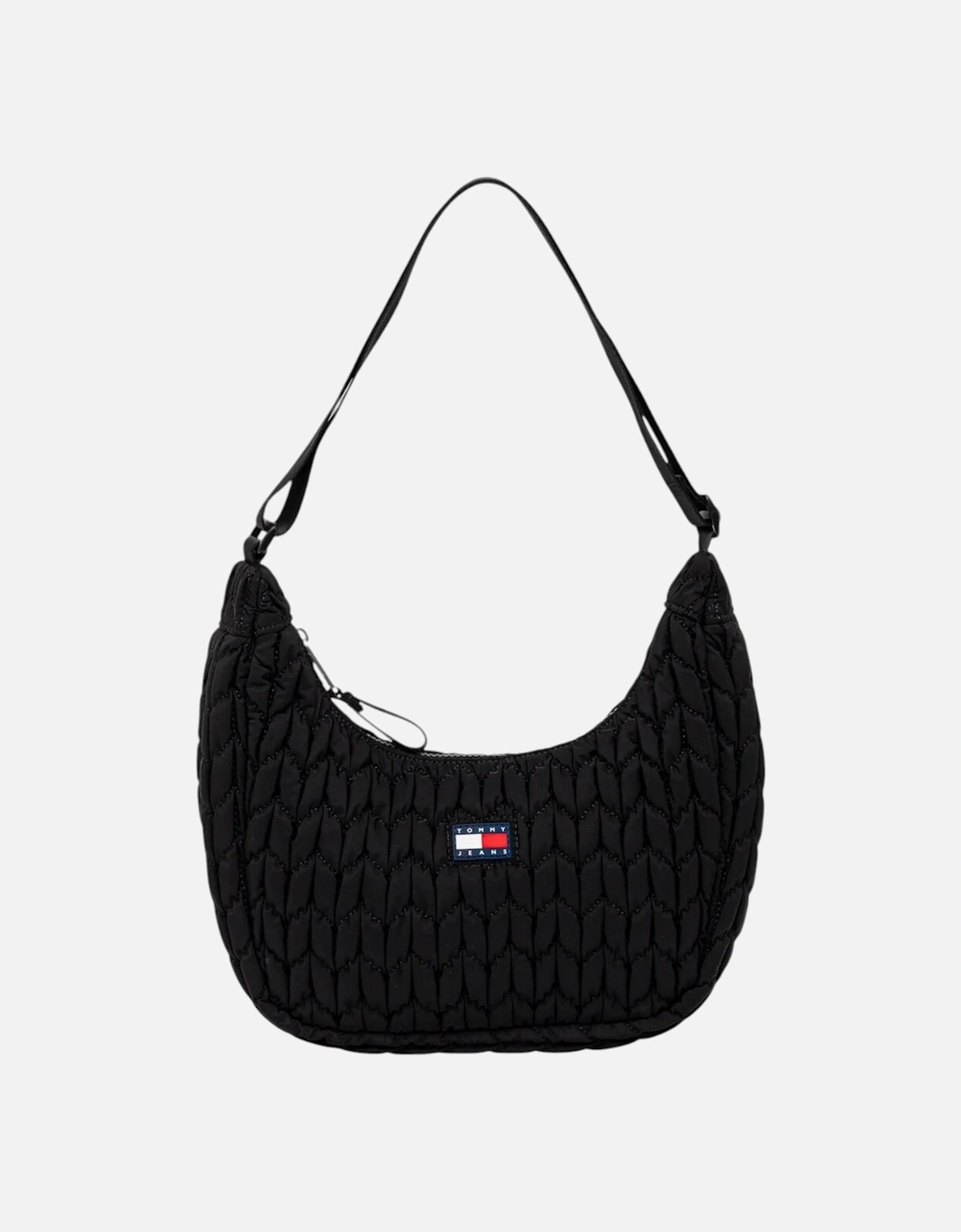 Womens Zip Fastening Polyester Bag - Black, 4 of 3