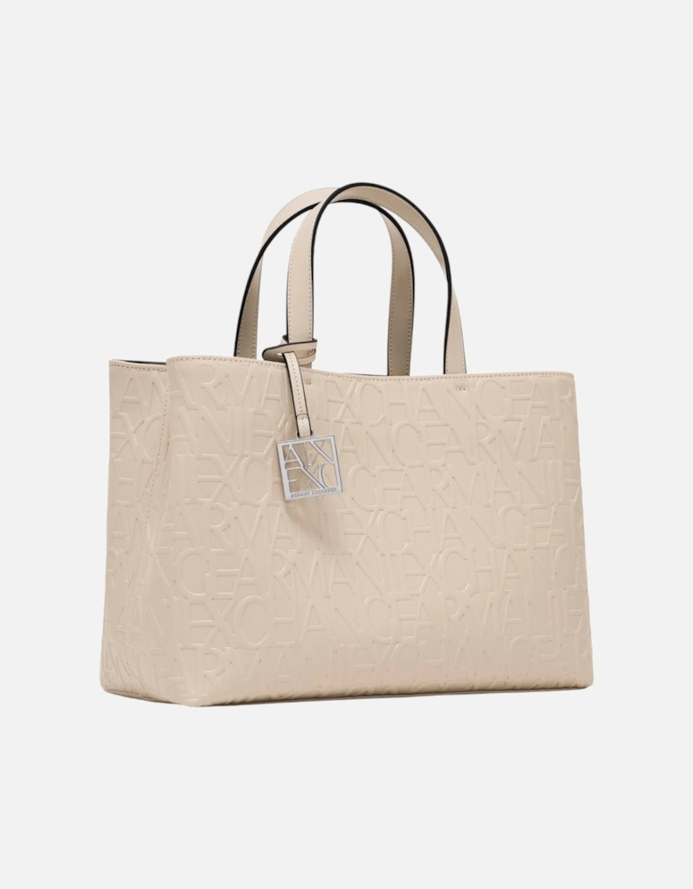 Zip Fastening Bag with Inside Pockets Women - Beige