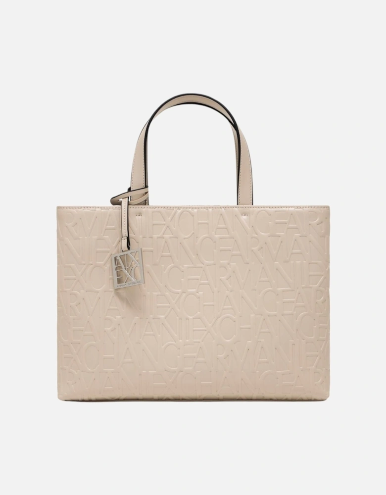 Zip Fastening Bag with Inside Pockets Women - Beige